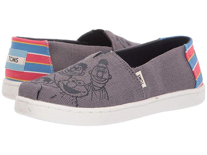 Toms Kids Sesame Street Alpargata (little Kid/big Kid) (shade Sesame Street Vintage Printed Canvas) Kid's Shoes