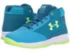 Under Armour Kids Ua Gps Jet 2017 Basketball (little Kid) (blue Shift/bayou Blue/quirky Lime) Girls Shoes