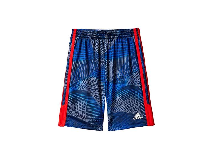 Adidas Kids Amplified Net Shorts (toddler/little Kids) (blue) Boy's Shorts