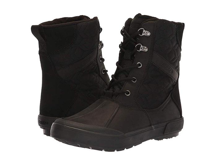 Keen Elsa Ii Quilted Waterproof (black/raven) Women's Shoes