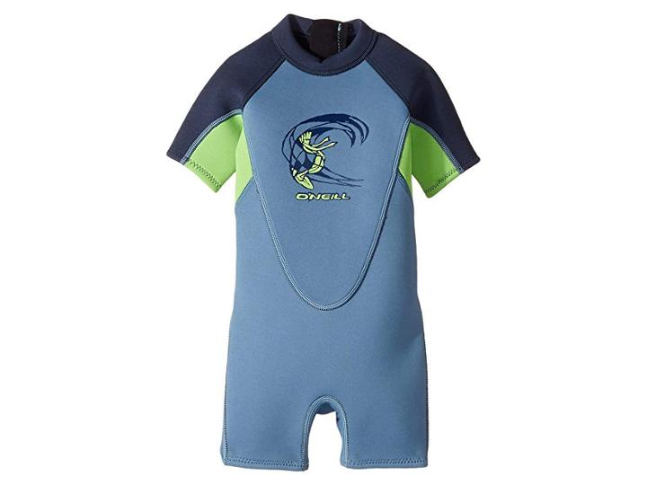 O'neill Kids Reactor Spring Wetsuit (infant/toddler/little Kids) (dusty Blue/dayglo/slate) Kid's Wetsuits One Piece