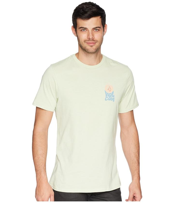 Volcom Sundown Short Sleeve Heather Tee (mist Green) Men's T Shirt
