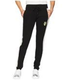 Puma Fitted Panel Sweatpants (puma Black) Women's Casual Pants