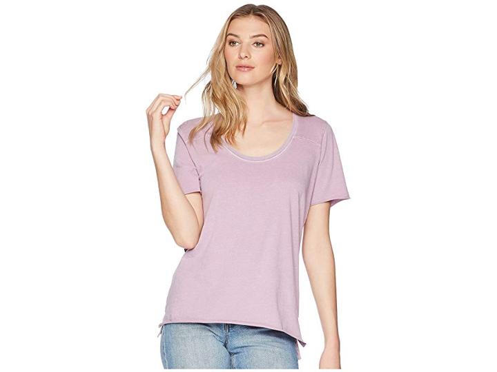 Hurley Wash Varsity Short Sleeve Tee (elemental Rose) Women's T Shirt