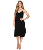 Allen Allen Vee Cami Mid-length Dress (black) Women's Dress