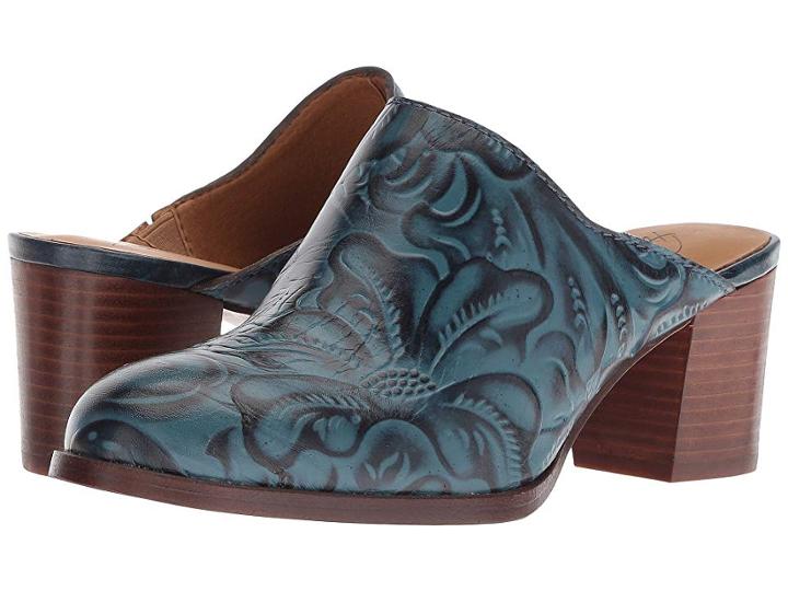 Patricia Nash Nicia (indigo Tooled) Women's Clog Shoes