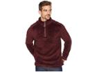 True Grit Pebble Pile 1/4 Zip Pullover (vintage Wine) Men's Clothing