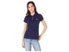 U.s. Polo Assn. Solid Pique Polo Shirt (midnight Blue/fresh White) Women's Clothing