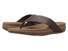 Fitflop Surfer Leather (chocolate Brown) Men's Sandals