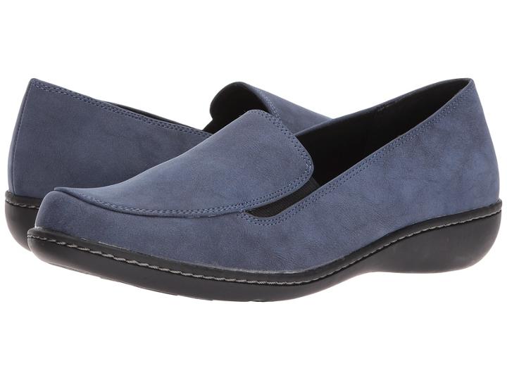 Soft Style Jaylene (navy Nubuck) Women's Flat Shoes