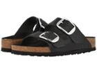 Birkenstock Arizona Big Buckle (gator Anthracite Embossed Leather) Women's  Shoes