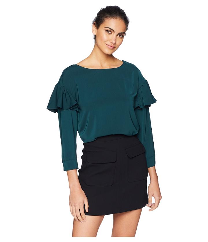 J.o.a. Bc6057 Top (green) Women's Clothing