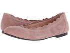 French Sole Cuff Flat (dusty Pink Suede) Women's Shoes