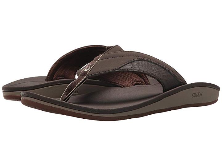 Olukai Nohana (dark Wood/dark Wood) Men's Sandals