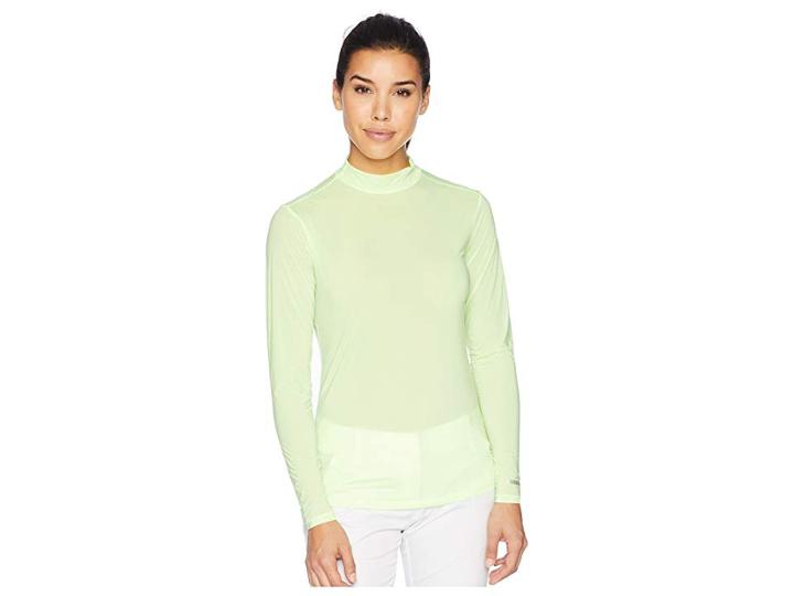 Jamie Sadock Sunsense(r) Mandarin Collar Layering Shirt (shockwave) Women's Clothing