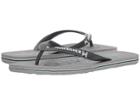 Quiksilver Molokai Wordmark (grey/grey/black) Men's Toe Open Shoes