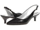 Trotters Prima (black Snake) Women's 1-2 Inch Heel Shoes