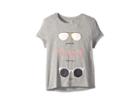 Kate Spade New York Kids Sunglasses Tee (little Kids/big Kids) (heather Grey) Girl's T Shirt