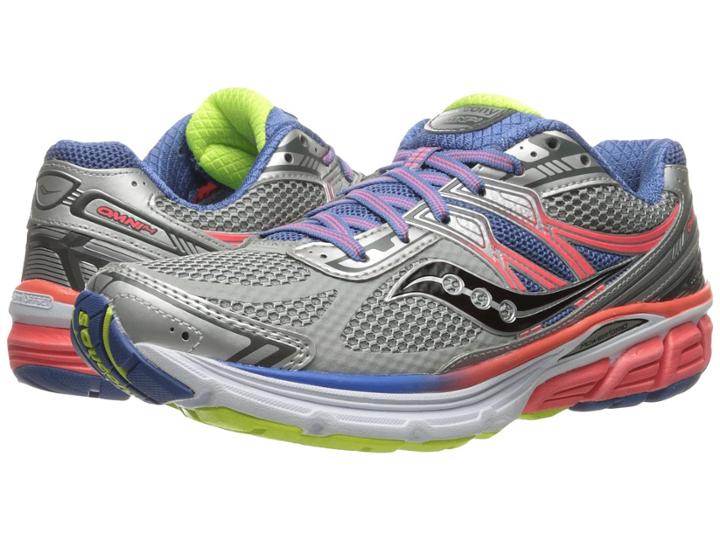Saucony Omni 14 (silver/blue/coral) Women's Running Shoes