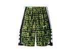 Nike Kids Dry Elite Stripe Print Basketball Short (little Kids/big Kids) (volt/black/white) Boy's Shorts