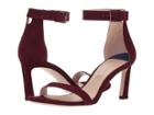 Stuart Weitzman 75 Square Nudist (cabernet Suede) Women's Shoes