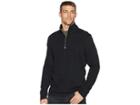 Nautica 1/2 Zip Mock Neck (true Black) Men's Clothing