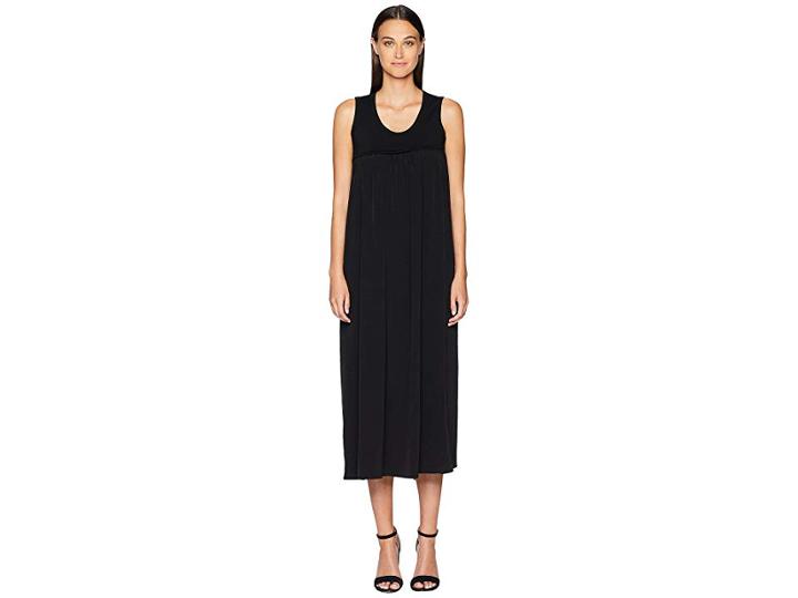 Y's By Yohji Yamamoto O-running Long Dress (black) Women's Dress