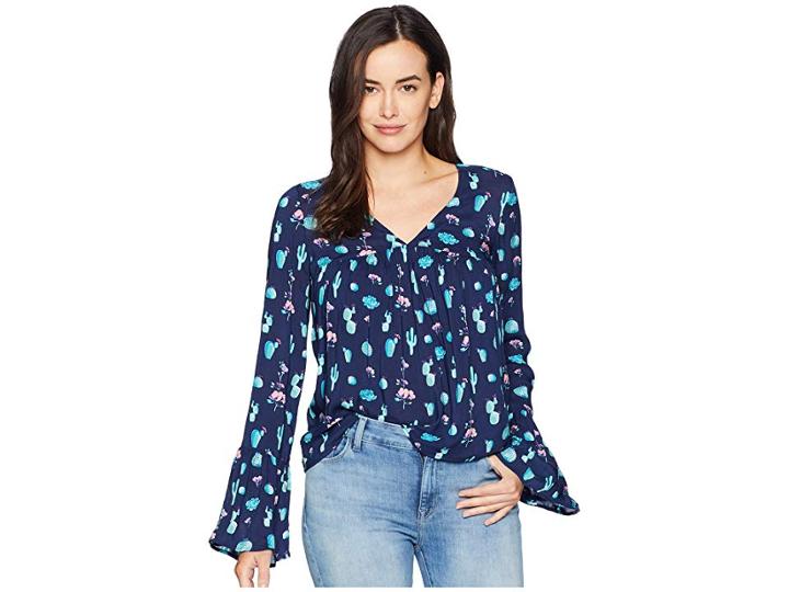 Roper 2255 Cactus Print (blue) Women's Clothing