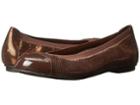 Vionic With Orthaheel Technology Allora Ballet Flat (bronze Lizard) Women's Flat Shoes