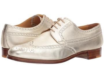 Gravati Calf Leather Wing Tip (gold) Women's Lace Up Wing Tip Shoes
