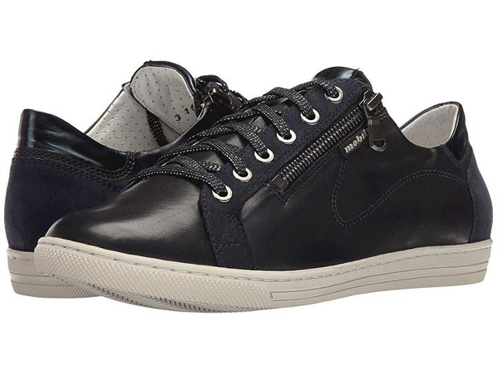 Mephisto Hawai (navy Silk/indigo Velcalf Premium/blue Magic) Women's  Shoes