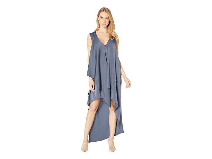 Bcbgmaxazria Day Long Woven Dress (bluestone) Women's Dress