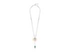 Lucky Brand Raffia Layer Necklace (silver) Necklace