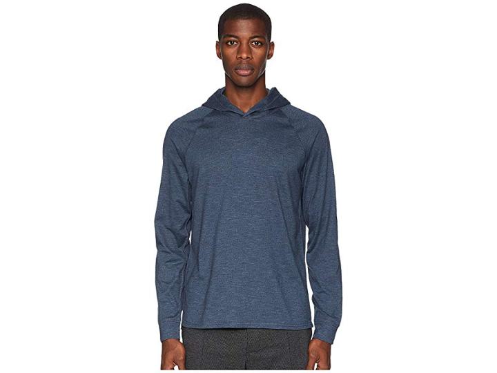 Vince Pullover Hoodie (bering Sea/black) Men's Sweatshirt