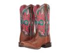 Ariat Western Magnolia (bite The Dust Brown/cool Blue) Cowboy Boots
