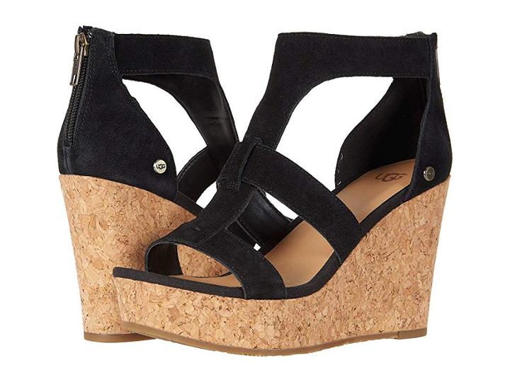 Ugg Whitney (black) Women's Wedge Shoes
