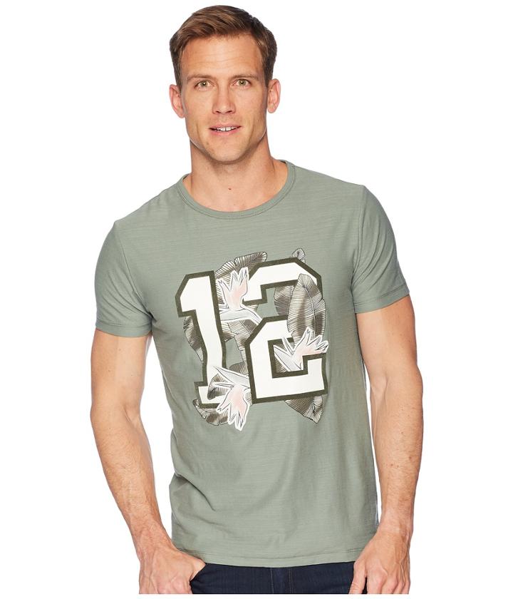 Boss Orange Team Banana Leaf Paradise T-shirt (sage) Men's Clothing