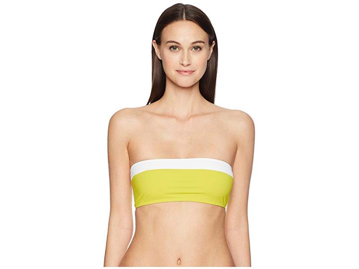 Flagpole Lori Top (white/key) Women's Swimwear