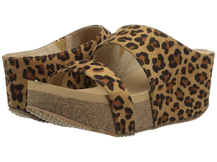 Volatile Rafaella (tan/leopard) Women's Sandals
