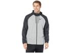 Nike Dry Hoodie Long Sleeve Full Zip Utility Core (dark Grey Heather/black) Men's Sweatshirt