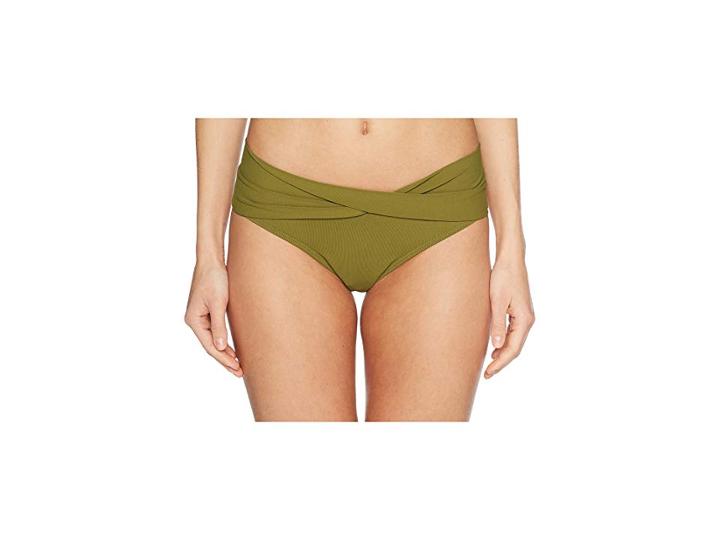 Robin Piccone Ava Twist Bikini Bottom (moss 1) Women's Swimwear