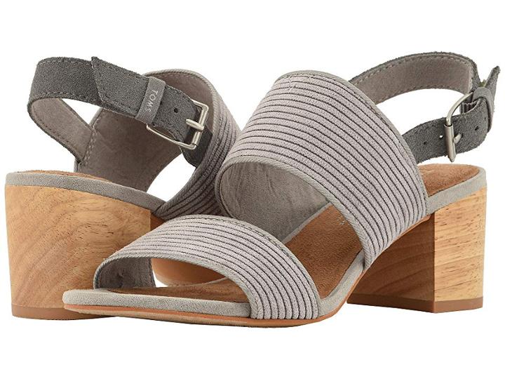 Toms Poppy (cement Corduroy) Women's Sandals