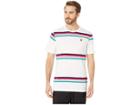 Nike Nikecourt T-shirt Heritage Stripe (white/multicolor) Men's Workout