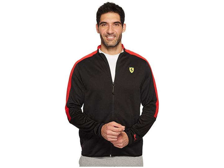 Puma Sf T7 Track Jacket Zip Up (puma Black) Men's Coat