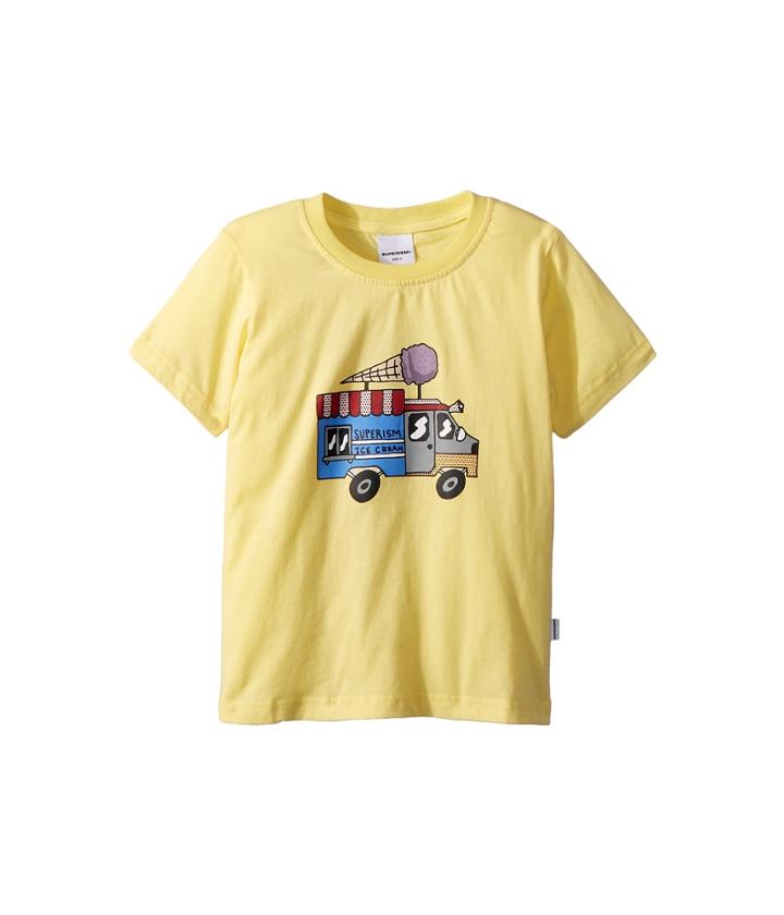 Superism Ice Cream Truck Short Sleeve Tee (toddler/little Kids/big Kids) (yellow) Boy's T Shirt