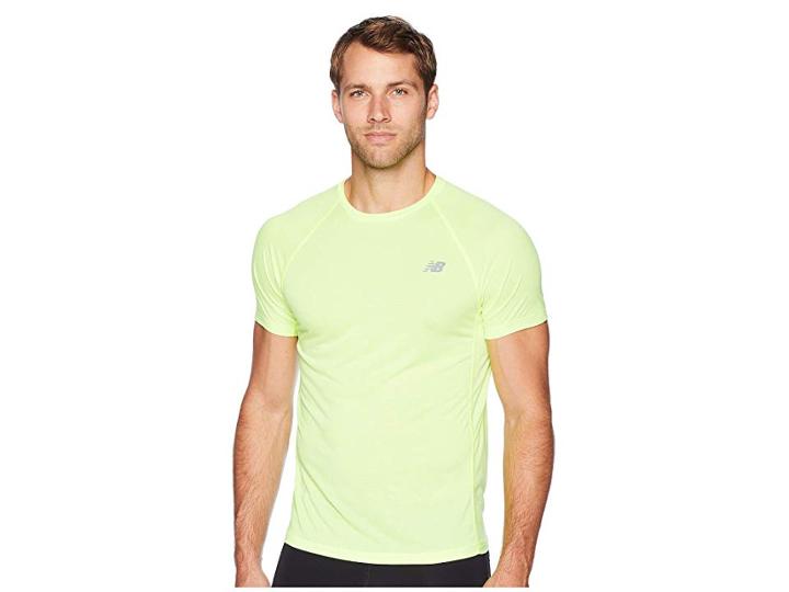 New Balance Tenacity Short Sleeve Tee (hi-lite) Men's T Shirt