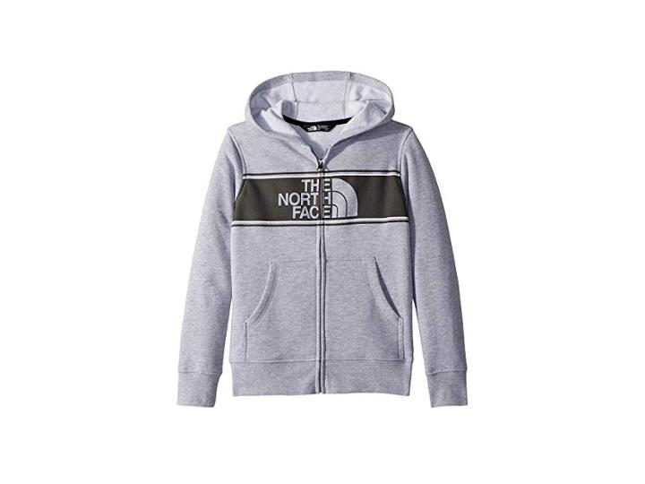 The North Face Kids Logowear Full Zip Hoodie (little Kids/big Kids) (tnf Light Grey Heather/graphite Grey (prior Season)) Boy's Sweatshirt