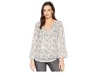 Lucky Brand Printed Top (ivory Multi) Women's Clothing
