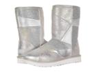 Ugg Classic Glitter Patchwork (silver) Women's Pull-on Boots