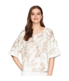 Splendid Cropped Short Sleeve Sweatshirt (sandstone) Women's Sweatshirt
